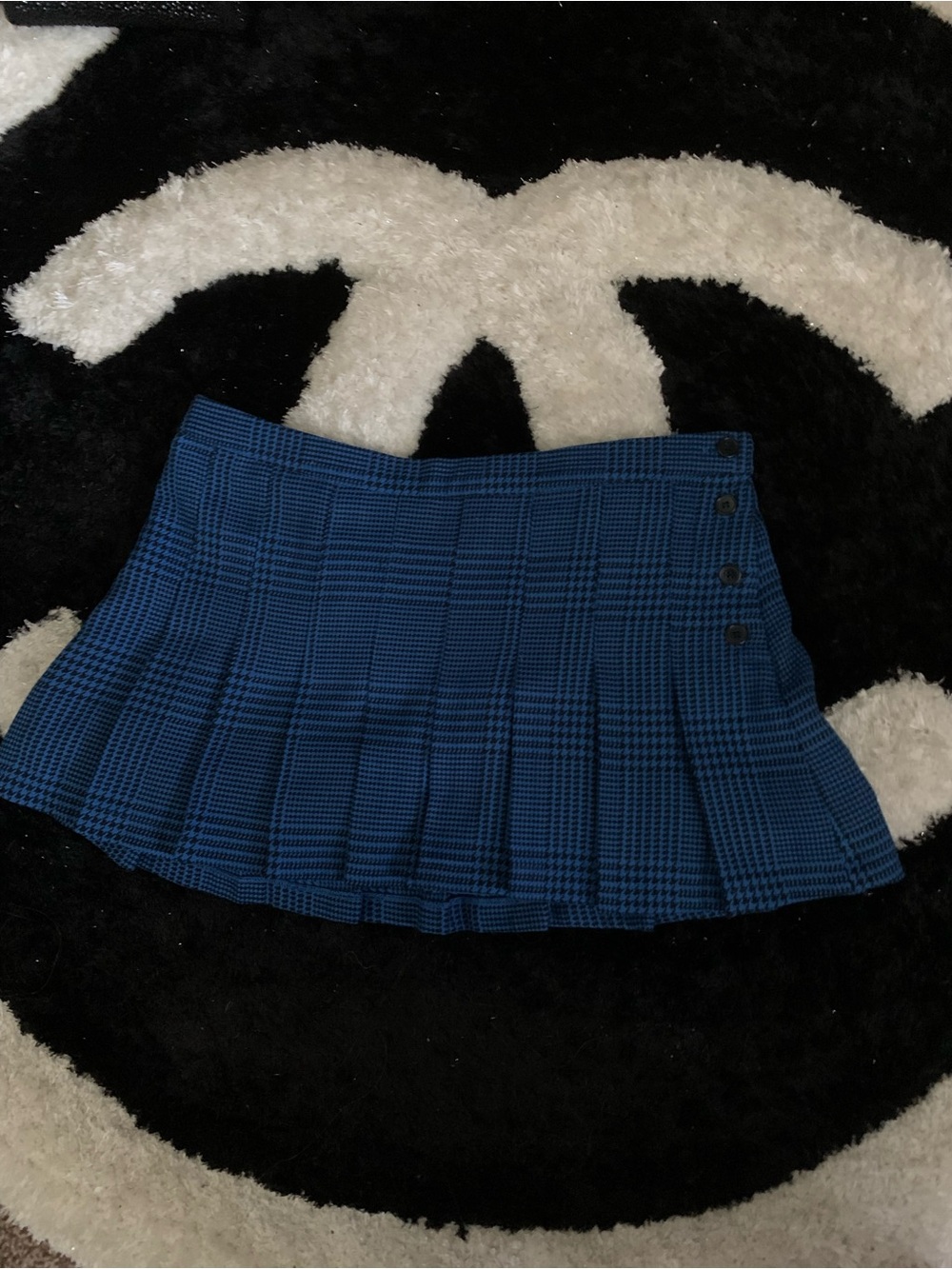 NEW! Miley Cyrus & Max Azria Plaid Pleated Skirt